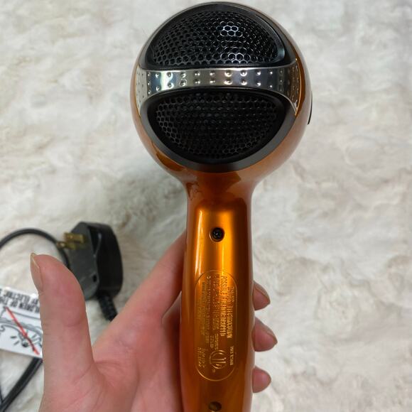 InfinitiPRO by Conair Quick Styling Salon Hair Dryer Blow Dryer Orange - Picture 7 of 8